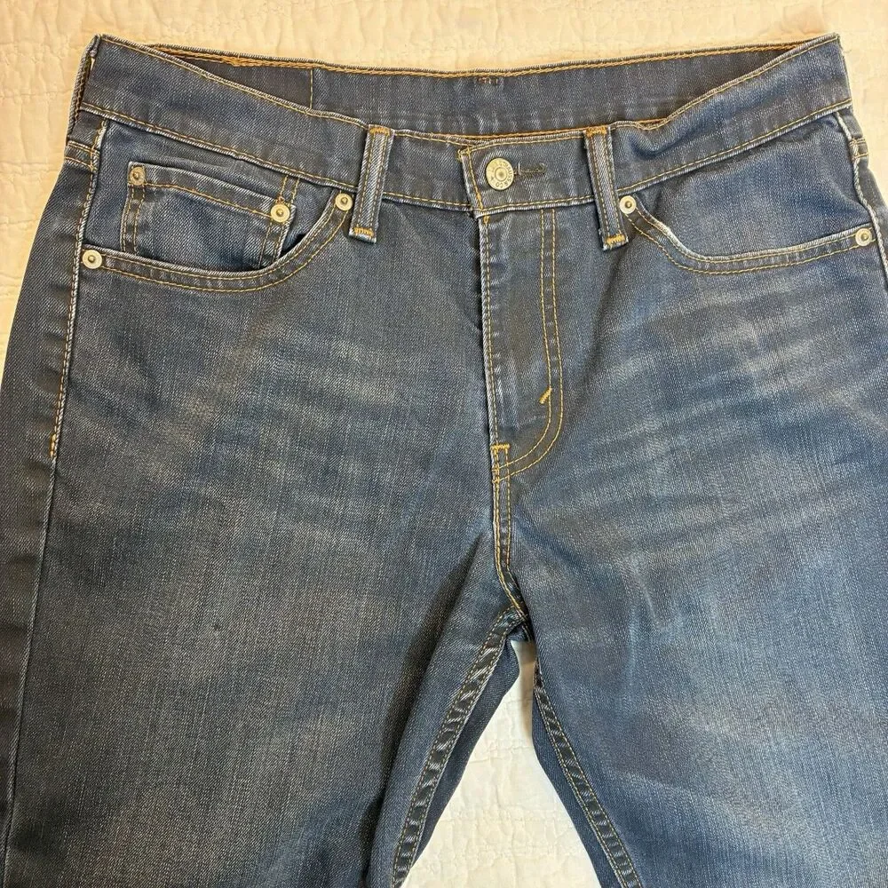 Levi's 511 Slim Fit Jeans Mens 32x32 Blue Dark Wash Denim Pants Casual
